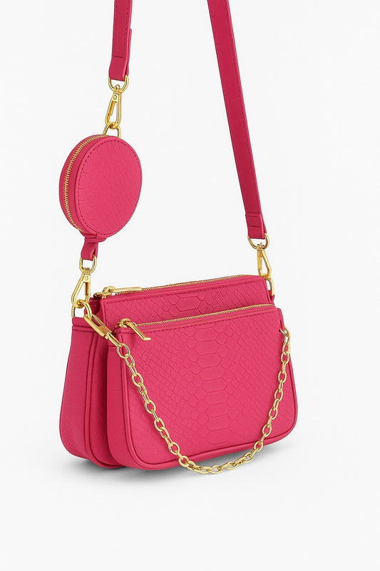 TANDEM BAG - HOT PINK