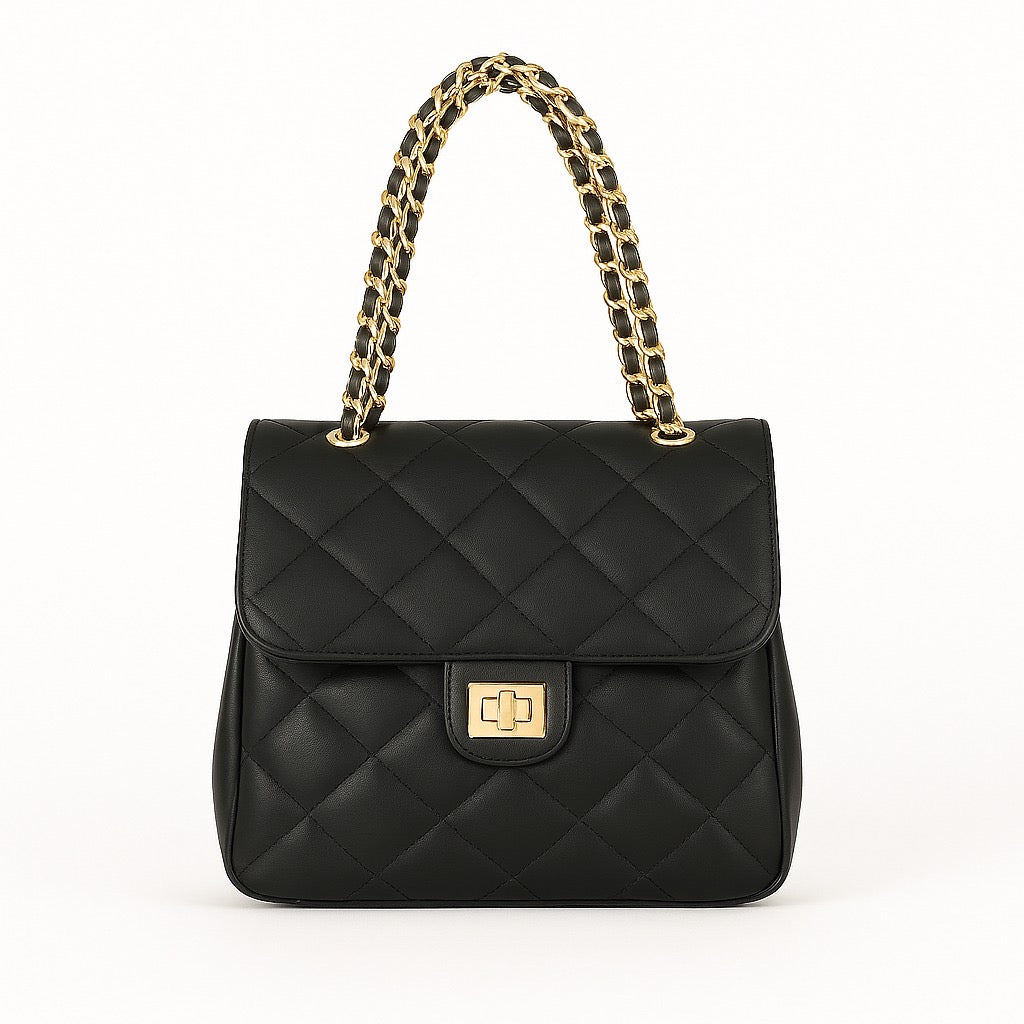 AMBER LILY CHAIN BAG - NEGRO