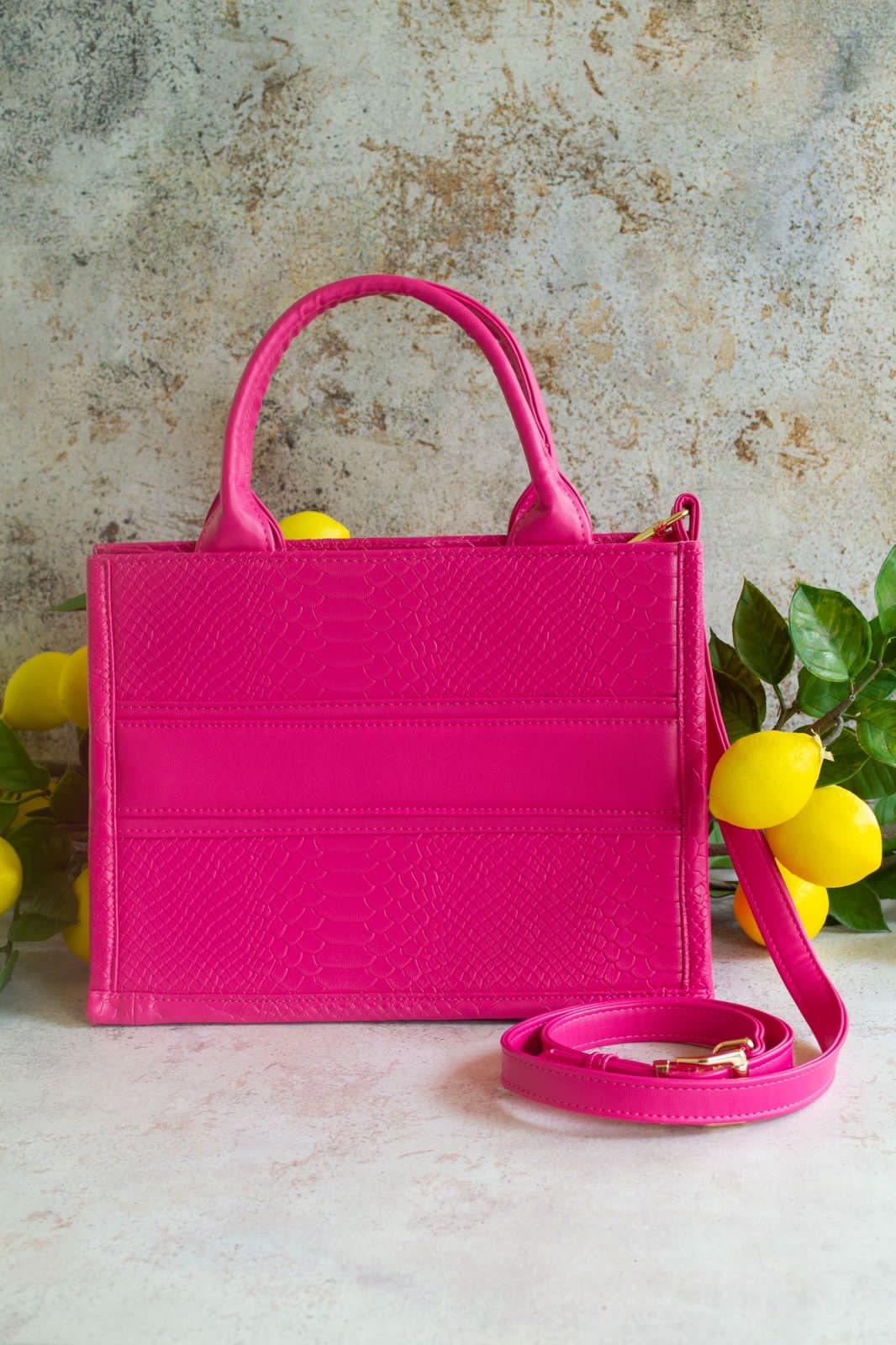 MINI TOTE BOOK - Hot pink
