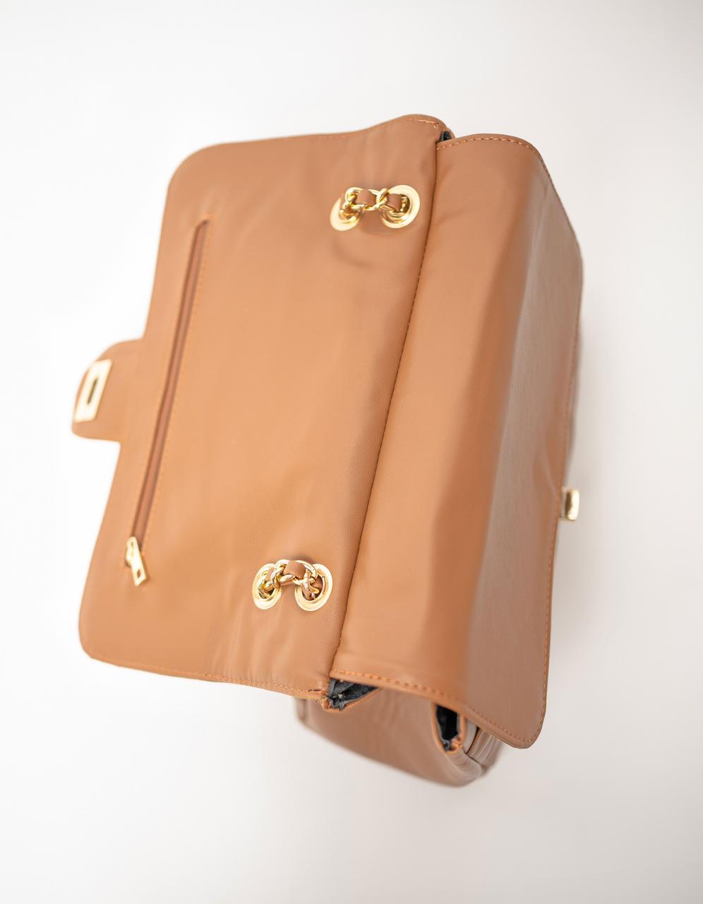 AMBER LILY CHAIN BAG - OCRE
