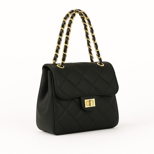 AMBER LILY CHAIN BAG - NEGRO