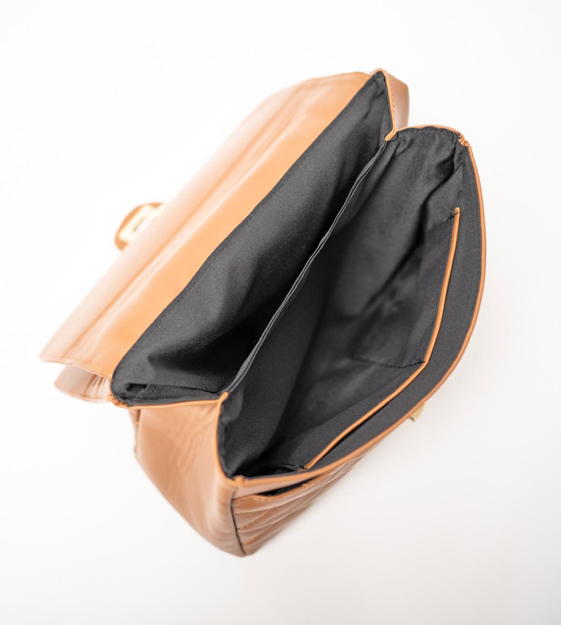 AMBER LILY CHAIN BAG - OCRE