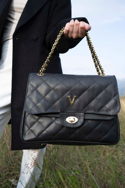 AMBER LILY CHAIN BAG - NEGRO