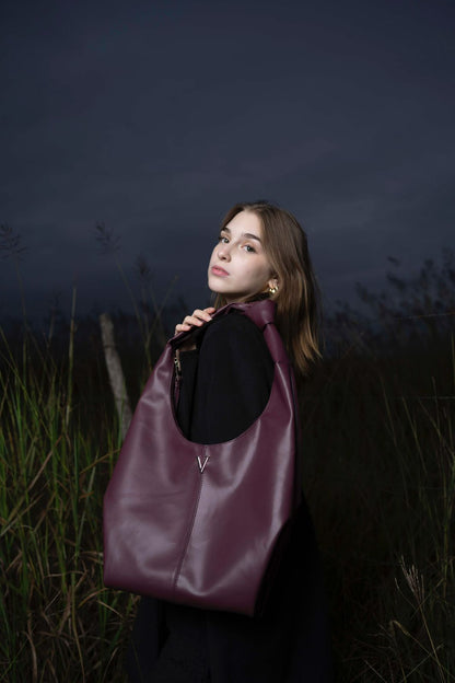 CICLAMEN TOTE BAG - VINO