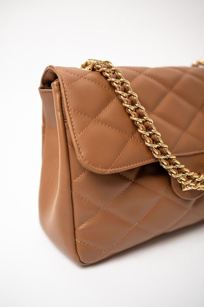 AMBER LILY CHAIN BAG - OCRE