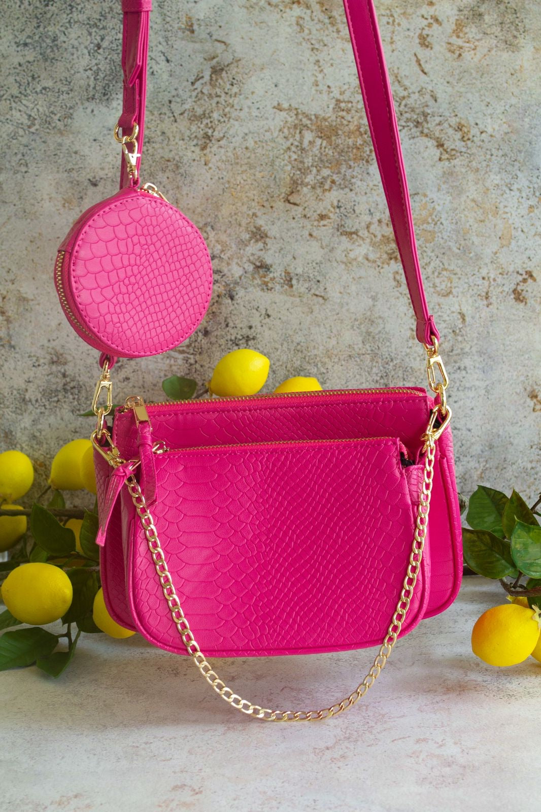 TANDEM BAG - HOT PINK