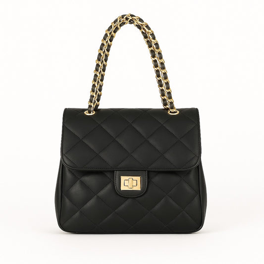 AMBER LILY CHAIN BAG - NEGRO