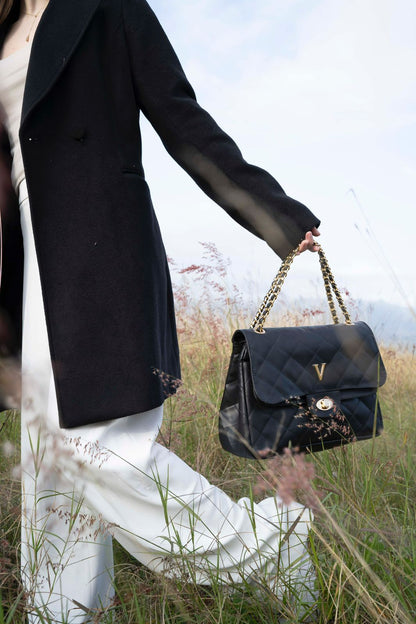 AMBER LILY CHAIN BAG - NEGRO