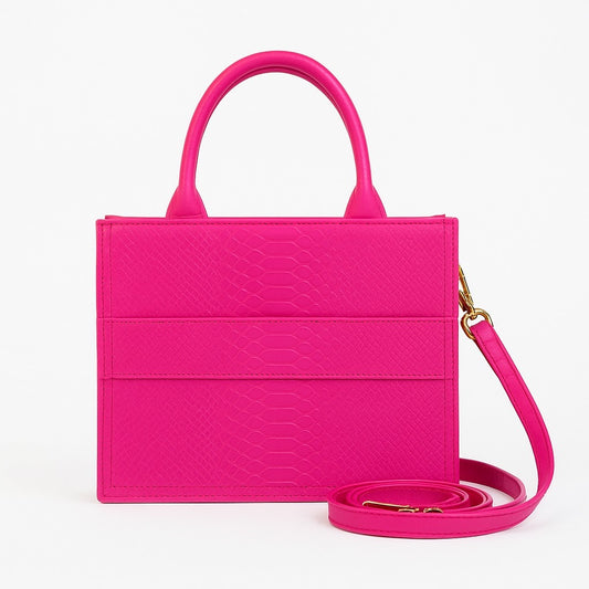 MINI TOTE BOOK - Hot pink