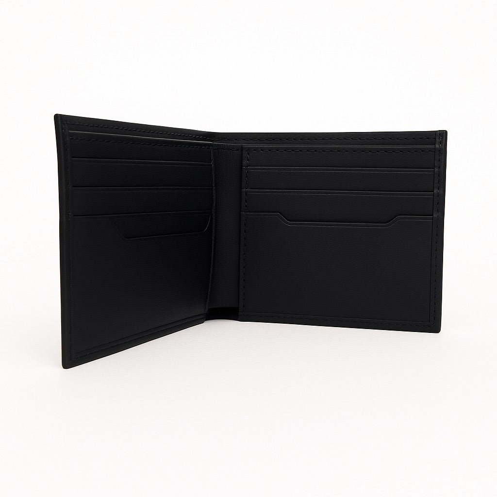 Cartera de piel - Negra