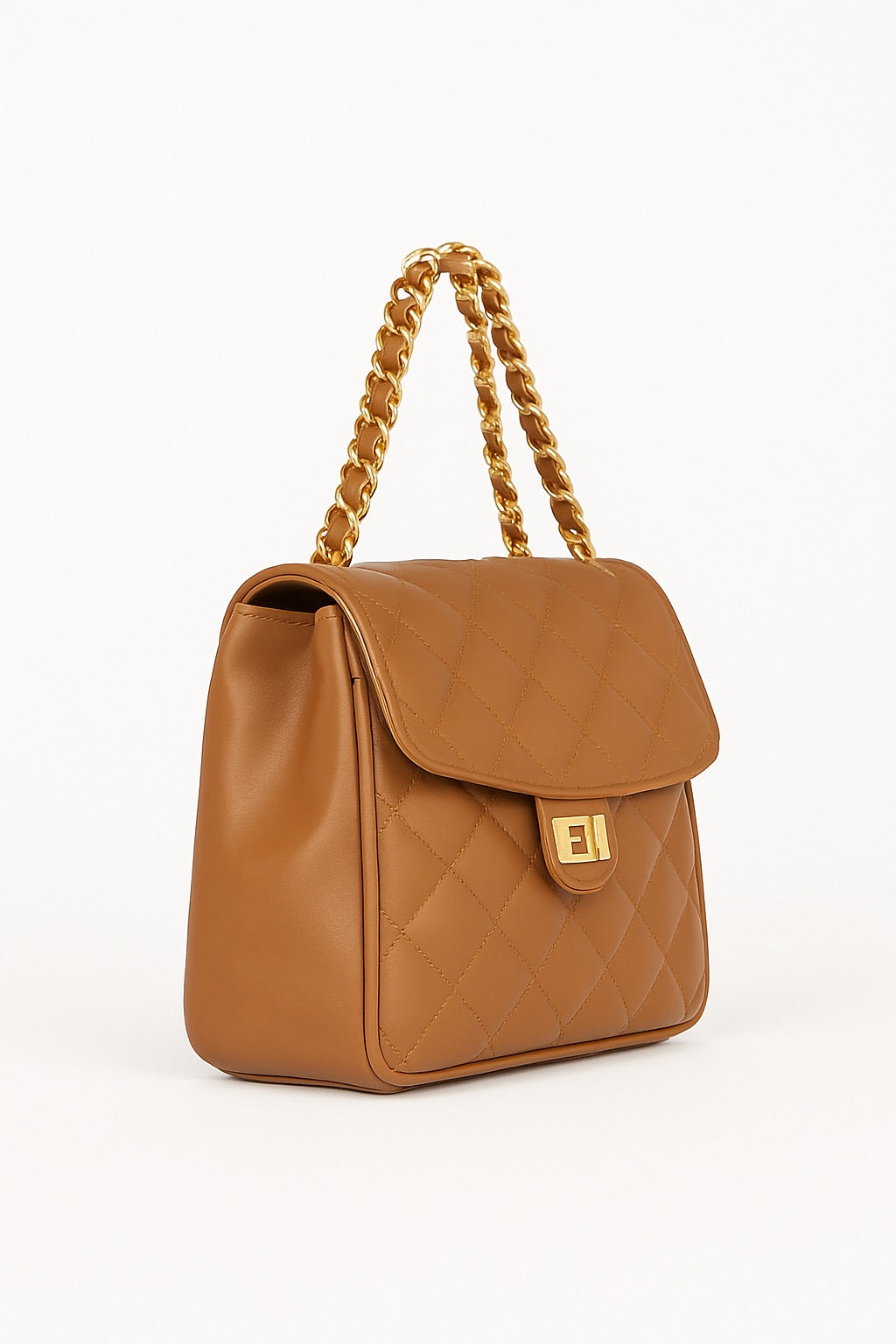 AMBER LILY CHAIN BAG - OCRE