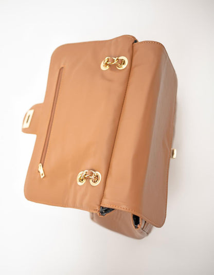 AMBER LILY CHAIN BAG - OCRE