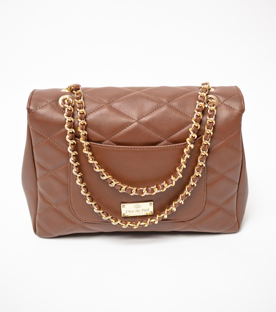 AMBER LILY CHAIN BAG - OCRE OBSCURO