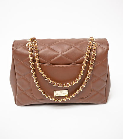 AMBER LILY CHAIN BAG - OCRE OBSCURO