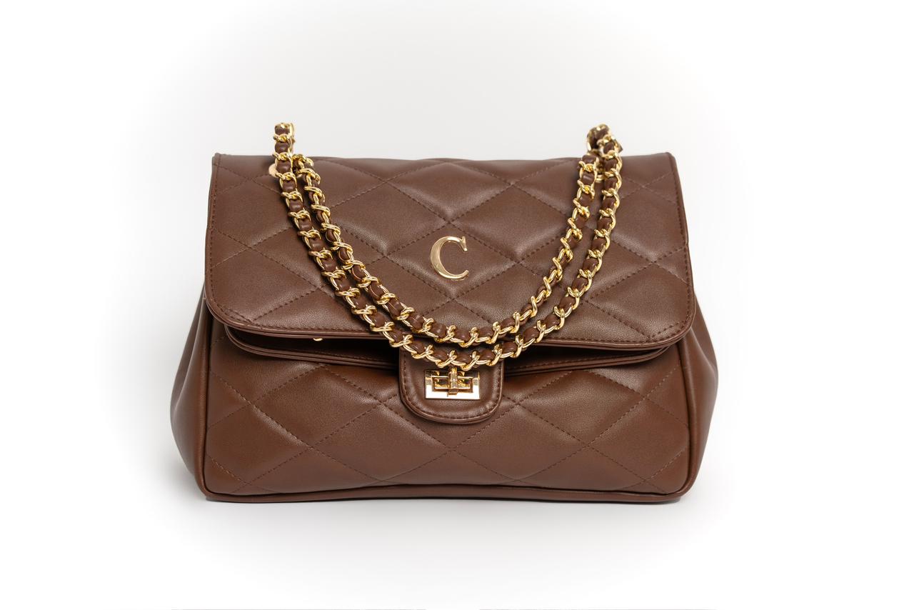 AMBER LILY CHAIN BAG - OCRE OBSCURO