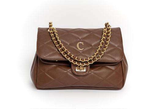 AMBER LILY CHAIN BAG - OCRE OBSCURO